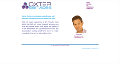 Desktop Screenshot of oxterservices.co.uk